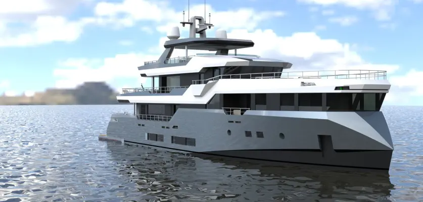 Abdulbaki Şenol Unveils 35m Yacht Concept With Unique Bow Design