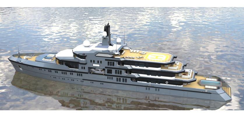 Boat International 90m explorer yacht concept