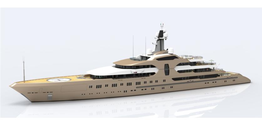 Charterworld 120m. Megayacht Design