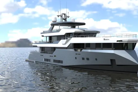 Abdulbaki Şenol Unveils 35m Yacht Concept With Unique Bow Design