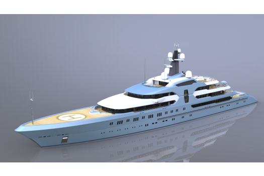 Barche Magazine Abdulbaki Şenol, here is his 120m superyacht concept