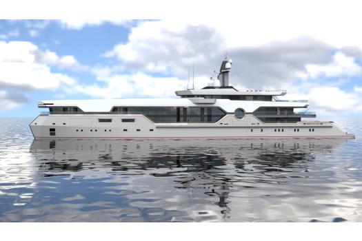 Boat International 110m  yacht concept Grandeur
