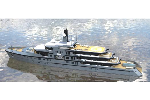 Boat International 90m explorer yacht concept
