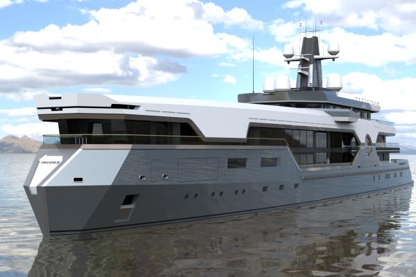 110m. Concept Mega Yacht (GRANDEUR)