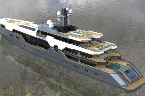 110m. Concept Mega Yacht (GRANDEUR)