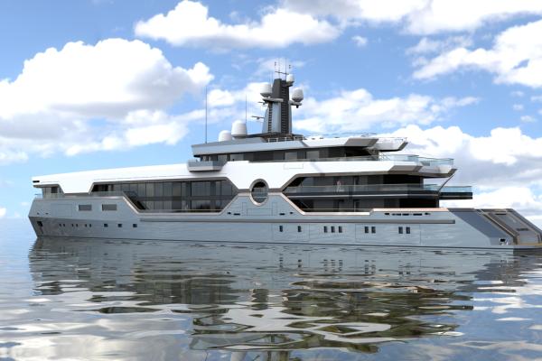 110m. Concept Mega Yacht (GRANDEUR)