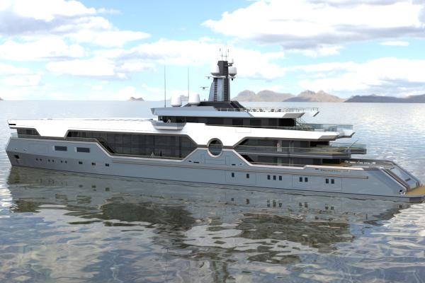 110m. Concept Mega Yacht (GRANDEUR)