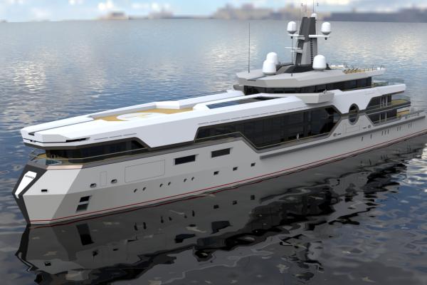 110m. Concept Mega Yacht (GRANDEUR)