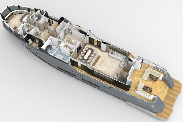 35m. Super Yacht Concept Design
