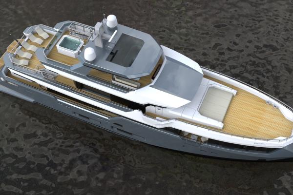 35m. Super Yacht Concept Design