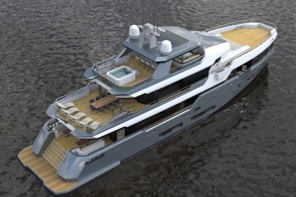 35m. Super Yacht Concept Design