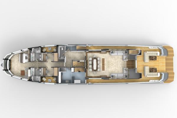 35m. Super Yacht Concept Design