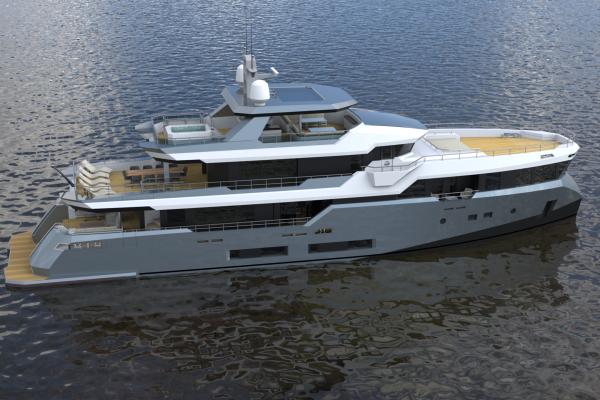 35m. Super Yacht Concept Design