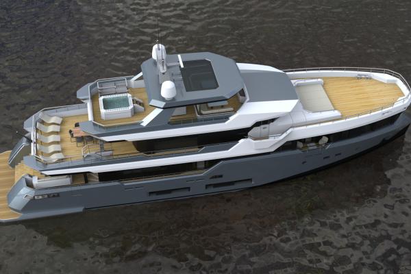35m. Super Yacht Concept Design