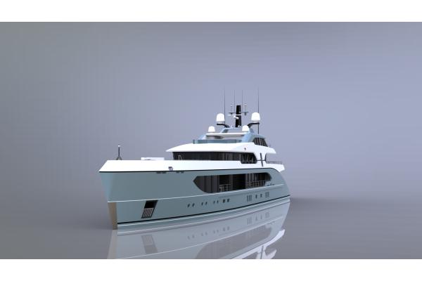55m. Super Yacht Concept Design
