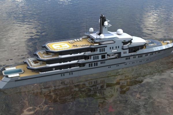 90m. Expedition Yacht Design