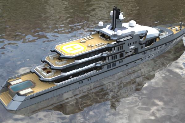 90m. Expedition Yacht Design