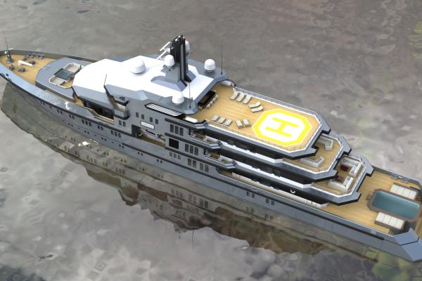 90m. Expedition Yacht Design