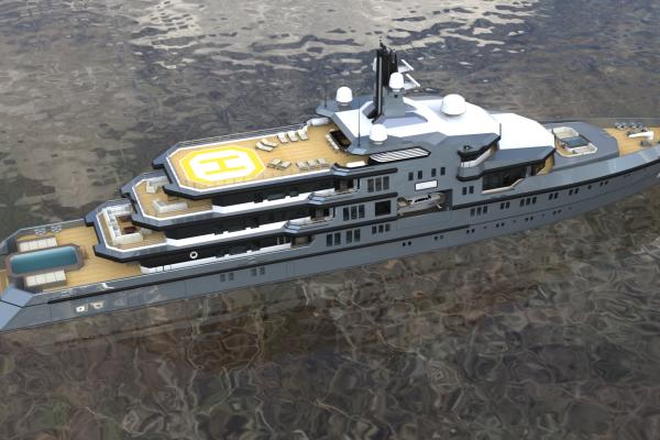 90m. Expedition Yacht Design