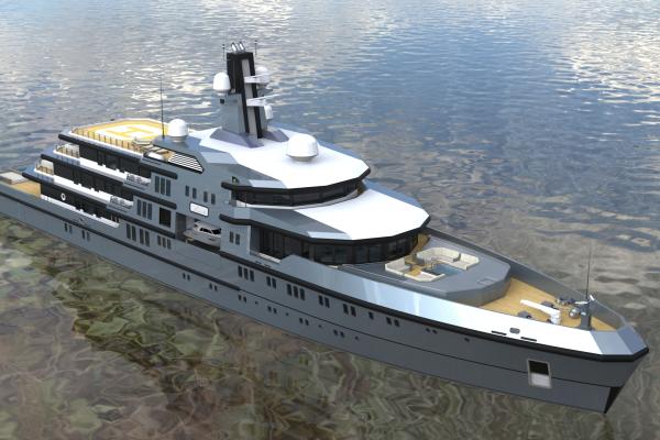 90m. Expedition Yacht Design