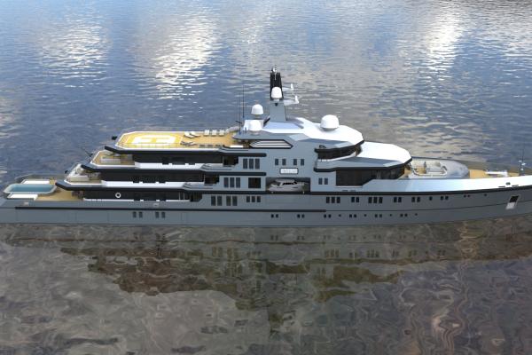90m. Expedition Yacht Design