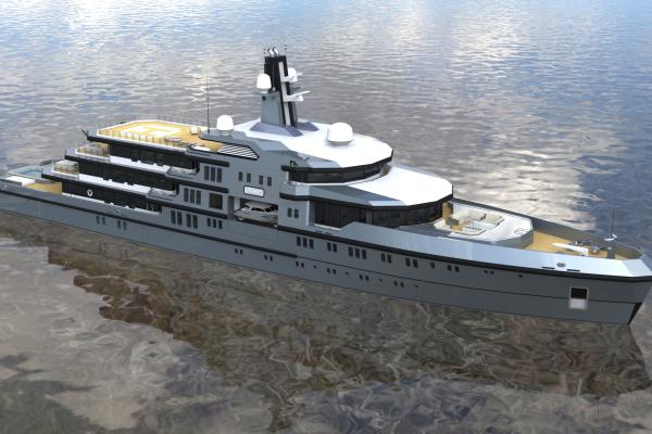90m. Expedition Yacht Design
